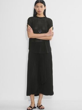 EUC ARITZIA x BABATON - Black Ladder Midi Skirt, Small